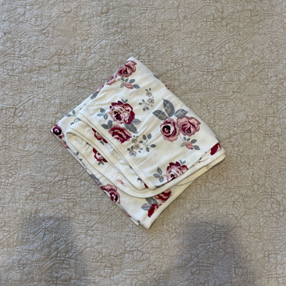 Floral baby blanket